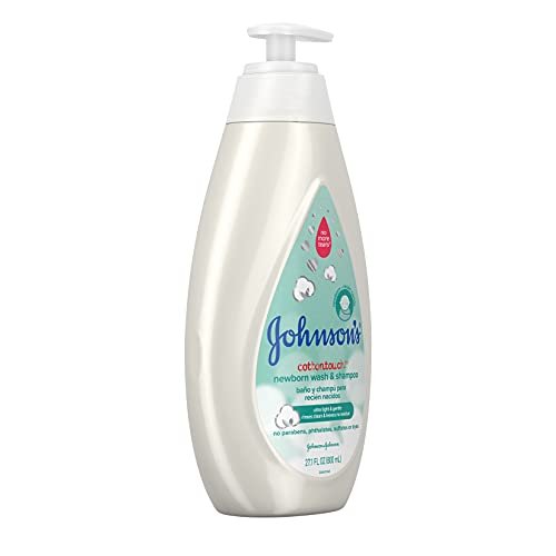 Johnson's Baby CottonTouch Newborn Baby Wash & Shampoo with No More Tears, 27.1 Fl Oz - Image 6