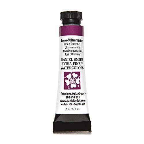 DANIEL SMITH 284610101 Extra Fine Watercolors Tube, 5ml, Rose of Ultramarine
