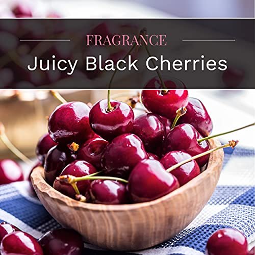 CANDLE-LITE Juicy Black Cherries Single-Wick Candles, 18 oz. Jar, Dark Red - Image 8