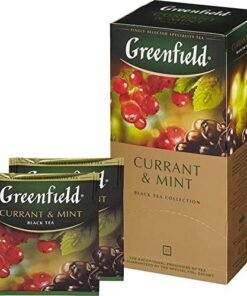 Greenfield Mint Black Tea Fruit, 25 Teabags