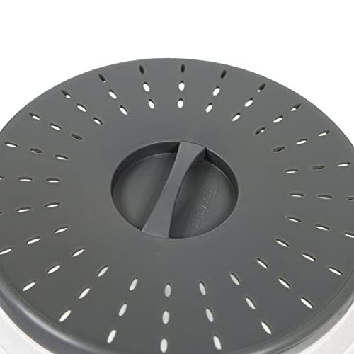 Tovolo - Vented Collapsible Microwave Splatter Proof Food Plate Cover, Charcoal - Image 7