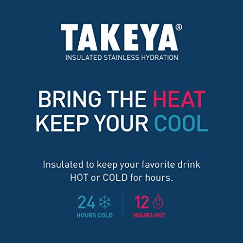 Takeya Actives Insulated Stainless Water Bottle with Insulated Spout Lid, 32oz, Midnight - Image 5