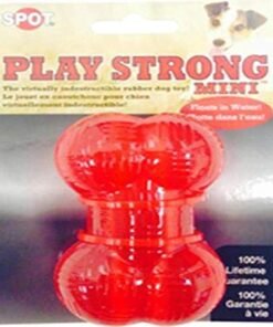Ethical Dog Ethical Pets 54099 Play Strong Rubber Bone, 3.5", Red
