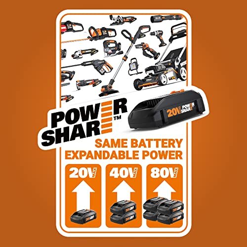 Worx WG163 GT 3.0 20V PowerShare 12" Cordless String Trimmer & Edger (Battery & Charger Included) - Image 7