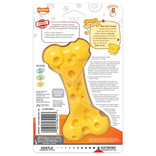 Nylabone DuraChew Cheese Bone Cheese Medium/Wolf (1 Count) - Image 3