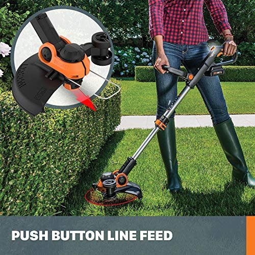 Worx WG163 GT 3.0 20V PowerShare 12" Cordless String Trimmer & Edger (Battery & Charger Included) - Image 4