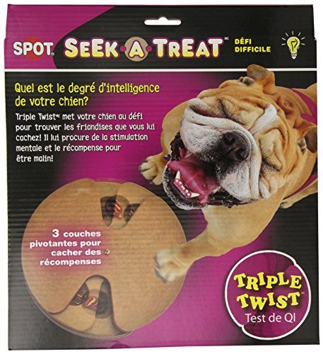 ETHICAL PRODUCTS 773606 Seek-A-Treat Advanced Challenge Triple Twist Toy for Pets - Image 3
